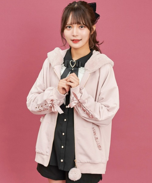 Secret Honey（シークレットハニー）の「うさ耳パーカー（パーカー・レディース・ブラック/オフホワイト/ピンク・FREE）」の18枚目の写真