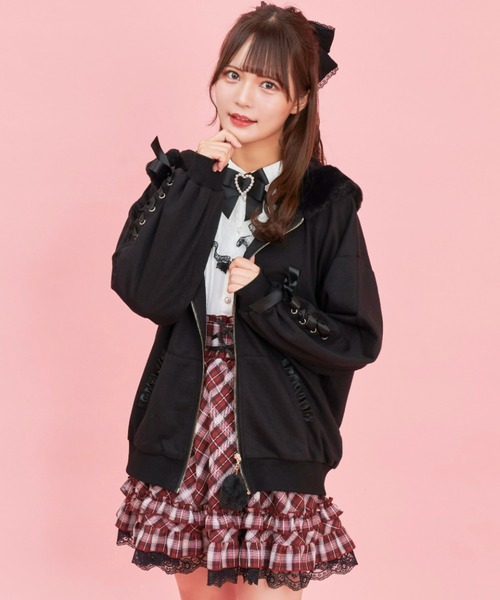 Secret Honey（シークレットハニー）の「うさ耳パーカー（パーカー・レディース・ブラック/オフホワイト/ピンク・FREE）」の12枚目の写真