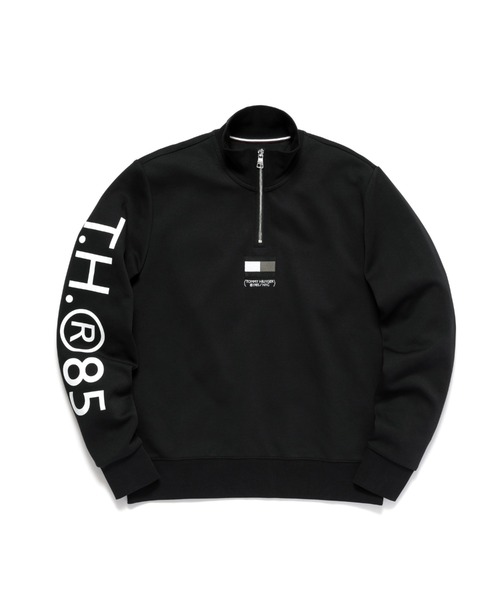TOMMY HILFIGER（トミーヒルフィガー）の「MONOCHROME CAPSULE COLLECTION モノクロームグラフィック1/2ジップトレーナー（スウェット・メンズ・グレー/ブラック・MEDIUM/SMALL/X-LARGE/LARGE）」の19枚目の写真