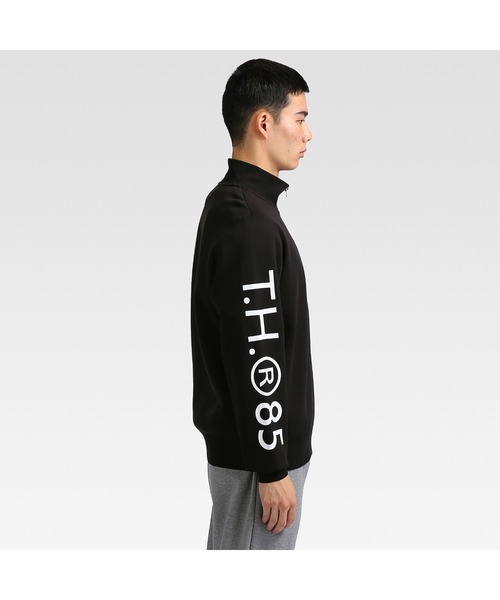 TOMMY HILFIGER（トミーヒルフィガー）の「MONOCHROME CAPSULE COLLECTION モノクロームグラフィック1/2ジップトレーナー（スウェット・メンズ・グレー/ブラック・MEDIUM/SMALL/X-LARGE/LARGE）」の10枚目の写真