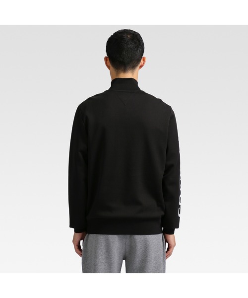 TOMMY HILFIGER（トミーヒルフィガー）の「MONOCHROME CAPSULE COLLECTION モノクロームグラフィック1/2ジップトレーナー（スウェット・メンズ・グレー/ブラック・MEDIUM/SMALL/X-LARGE/LARGE）」の5枚目の写真