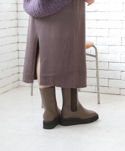 Piedi Nudi（ピエディヌーディ）の「ベーシック サイドゴアブーツ（チェルシーブーツ）（ブーツ・レディース・ブラウン/ブラック・S/L/M）」の20枚目の写真