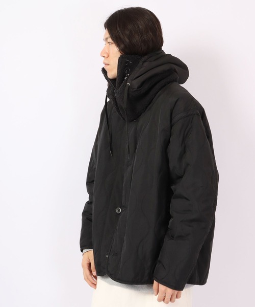 GERRY（ジェリー）の「GERRY ジェリー バラクラバ フードウォーマー フード ネックウォーマー 裏地 ボア フリース 異素材 コンビ（ネックウォーマー/スヌード・メンズ・ホワイト/カーキ/ブラック/ブラック系その他・FREE）」の6枚目の写真