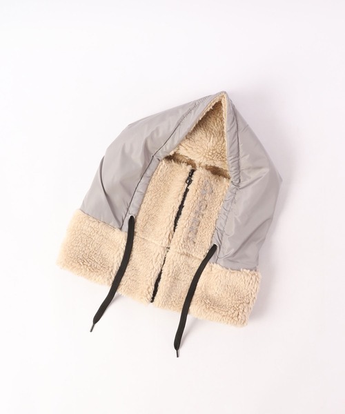 GERRY（ジェリー）の「GERRY ジェリー バラクラバ フードウォーマー フード ネックウォーマー 裏地 ボア フリース 異素材 コンビ（ネックウォーマー/スヌード・メンズ・ホワイト/カーキ/ブラック/ブラック系その他・FREE）」の21枚目の写真