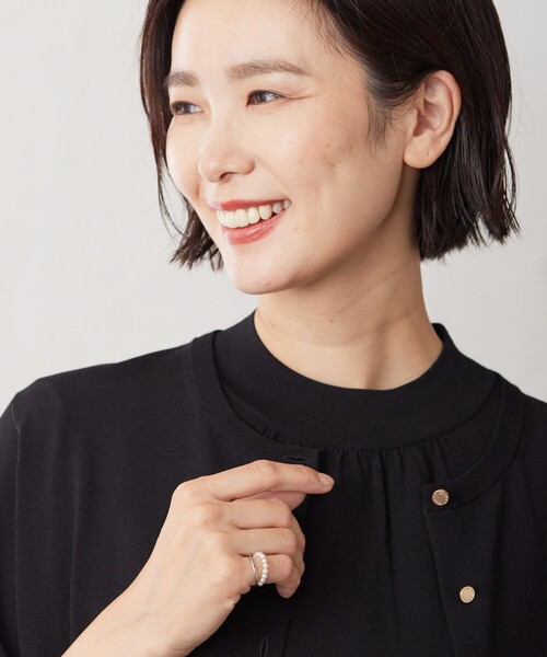 J.PRESS(ジェイプレス)の「【WEB限定】2way パール イヤカフ リング(イヤリング・レディース・ゴールド系/シルバー系・F)」の4枚目の写真