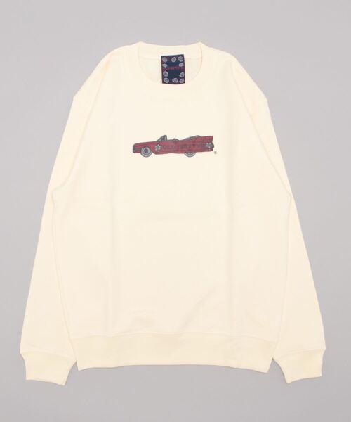 OLD BETTY'S（オールドベティーズ）の「Cadillac Print Crew Neck Sweat（スウェット・レディース・ナチュラル/杢グレー/グリーン/ブラック・FREE）」の8枚目の写真