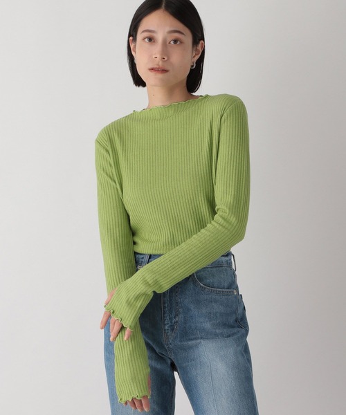 LOWRYS FARM(ローリーズファーム)の「サムホールメローロングスリーブ 175446(ニット/セーター・レディース・ブラック/ホワイト/グリーン/ブルー・FREE)」の16枚目の写真