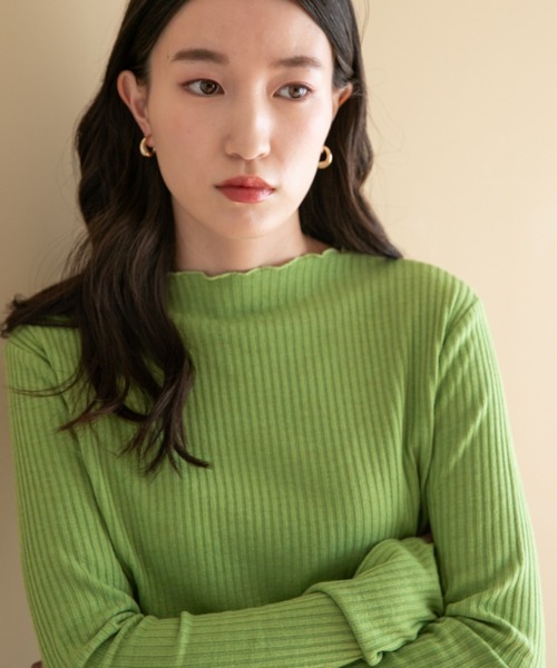 LOWRYS FARM(ローリーズファーム)の「サムホールメローロングスリーブ 175446(ニット/セーター・レディース・ブラック/ホワイト/グリーン/ブルー・FREE)」の9枚目の写真