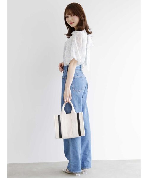 MERCURYDUO（マーキュリーデュオ）の「トワルドジュイ2WAYリボンブラウス（シャツ/ブラウス・レディース・ブルー/ベージュ/パープル・FREE）」の11枚目の写真