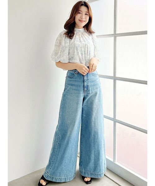 MERCURYDUO（マーキュリーデュオ）の「トワルドジュイ2WAYリボンブラウス（シャツ/ブラウス・レディース・ブルー/ベージュ/パープル・FREE）」の17枚目の写真