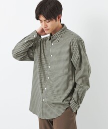 green label relaxing | THIN ビエラ チェック柄 レギュラーカラー 長袖 シャツ(シャツ/ブラウス)