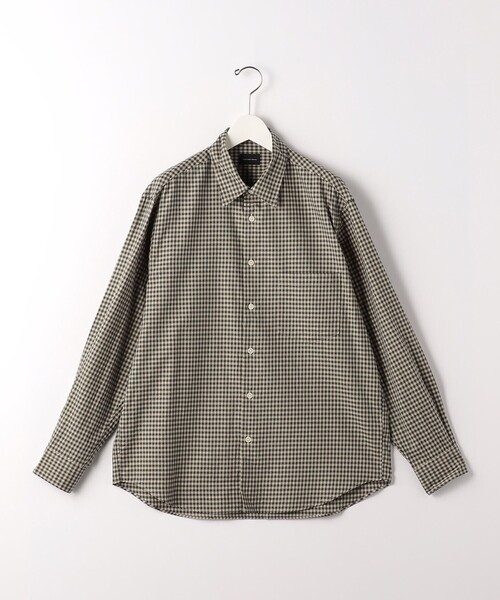 green label relaxing(グリーンレーベルリラクシング)の「THIN ビエラ チェック柄 レギュラーカラー 長袖 シャツ(シャツ/ブラウス・メンズ・グレー/オリーブ/コバルトブルー・S/M/L/XL)」の15枚目の写真