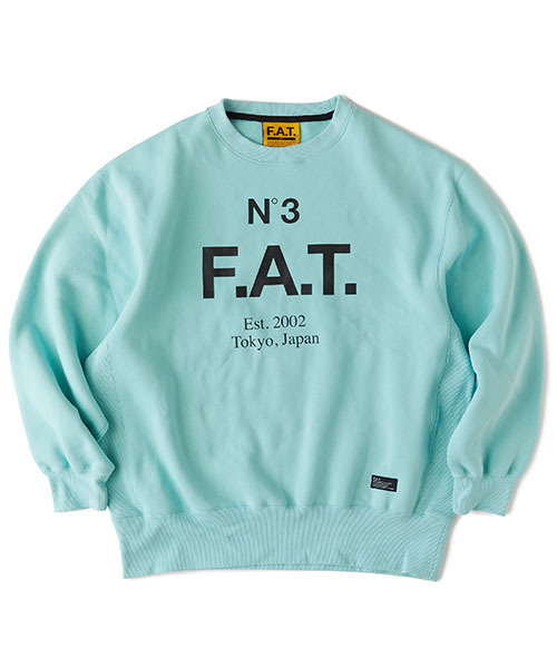 FAT(エフエイティー)の「No.3(スウェット・メンズ・ターコイズブルー/ブラック/ライトグレー/イエロー・JUMBO(XXL)/SKINNY(L)/TITCH(M)/FAT(XL))」の4枚目の写真