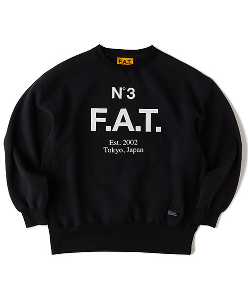 FAT(エフエイティー)の「No.3(スウェット・メンズ・ターコイズブルー/ブラック/ライトグレー/イエロー・JUMBO(XXL)/SKINNY(L)/TITCH(M)/FAT(XL))」の2枚目の写真