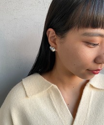 フィリップオーディベール　ハートピアス　シルバー PHILIPPE AUDIBERT/フィリップ オーディベール] SOLINE ハート