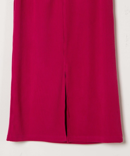 WEGO(ウィゴー)の「WEGO/リブナローロングスカート(スカート・レディース・ブラック/ピンク・FREE)」の8枚目の写真