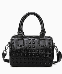 ブラックスタッズ２WAYミニハンドバッグ