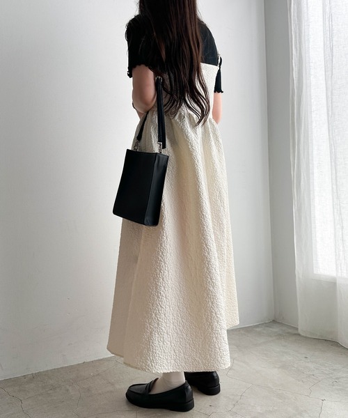 WEGO（ウィゴー）の「WEGO/PUスクエアショルダー（ショルダーバッグ・レディース・ブラック/ホワイト/ダークグリーン/グレー/ブラック系その他・FREE）」の10枚目の写真