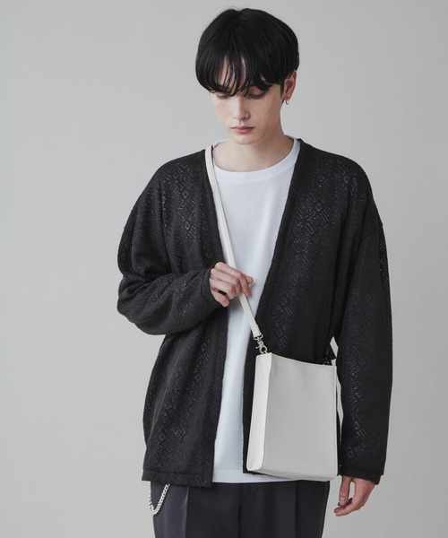 WEGO（ウィゴー）の「WEGO/PUスクエアショルダー（ショルダーバッグ・レディース・ブラック/ホワイト/ダークグリーン/グレー/ブラック系その他・FREE）」の11枚目の写真