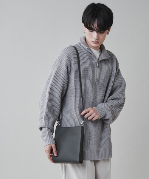 WEGO（ウィゴー）の「WEGO/PUスクエアショルダー（ショルダーバッグ・レディース・ブラック/ホワイト/ダークグリーン/グレー/ブラック系その他・FREE）」の17枚目の写真