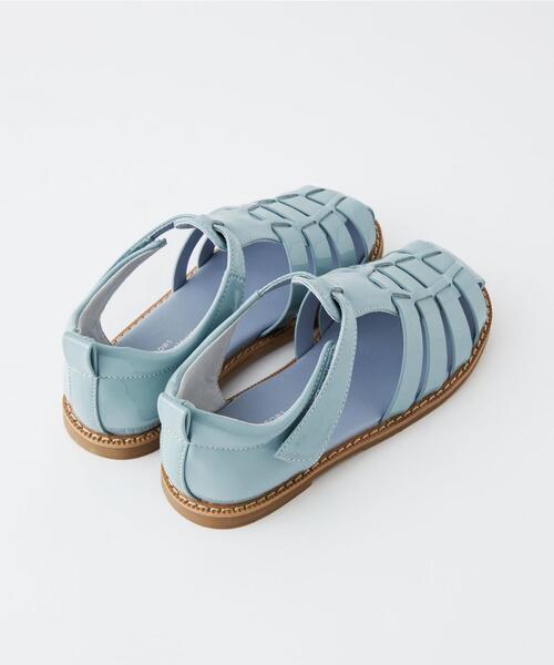 green label relaxing（グリーンレーベルリラクシング）の「◆GLR カラー/ グルカ サンダル 17cm-23cm（サンダル・キッズ・ホワイト/ライトブルー・21cm/20cm/19cm/23cm/18cm/22cm/17cm）」の7枚目の写真