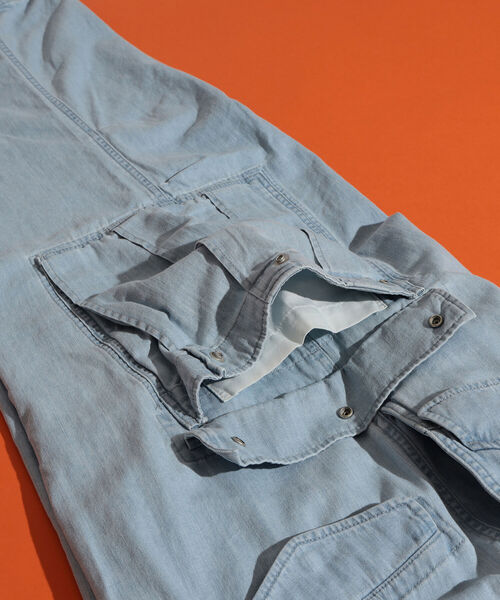 BEAMS（ビームス）の「BEAMS / デニム ビッグ 6ポケット カーゴパンツ（カーゴパンツ・メンズ・ブルー系その他2/ブルー系その他・L/S/XL/M）」の16枚目の写真