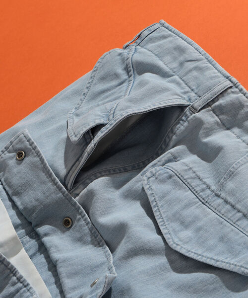 BEAMS（ビームス）の「BEAMS / デニム ビッグ 6ポケット カーゴパンツ（カーゴパンツ・メンズ・ブルー系その他2/ブルー系その他・L/S/XL/M）」の17枚目の写真