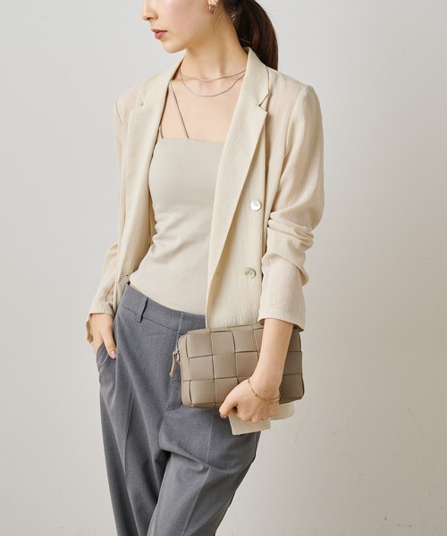 IACUCCI(イアクッチ)の「ベルタ XS CERVO(ショルダーバッグ・レディース・サンドベージュ/ライトグレー/アイボリー/ブラック/ピンク/ベージュ系・FREE)」の20枚目の写真