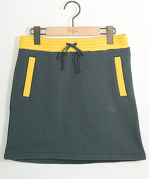 GIORDANO（ジョルダーノ）の「[ CALLEJERA ] PANEL SWEAT SKIRT（スカート・レディース・チャコールグレー/カーキ/ネイビー・1/2）」の3枚目の写真