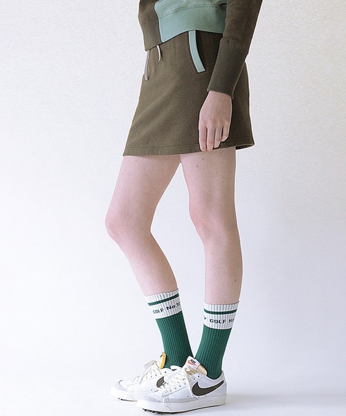 GIORDANO（ジョルダーノ）の「[ CALLEJERA ] PANEL SWEAT SKIRT（スカート・レディース・チャコールグレー/カーキ/ネイビー・1/2）」の6枚目の写真