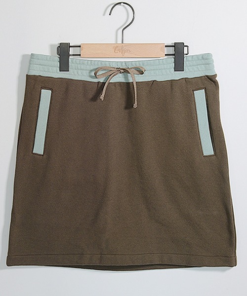 GIORDANO（ジョルダーノ）の「[ CALLEJERA ] PANEL SWEAT SKIRT（スカート・レディース・チャコールグレー/カーキ/ネイビー・1/2）」の8枚目の写真