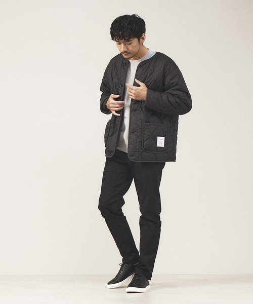 ABAHOUSE GRAY(アバハウスグレイ)の「【配色切替え】シルキー ダンボール プルオーバー(Tシャツ/カットソー・メンズ・ホワイト/ブラック/グレイッシュベージュ・46/48)」の16枚目の写真