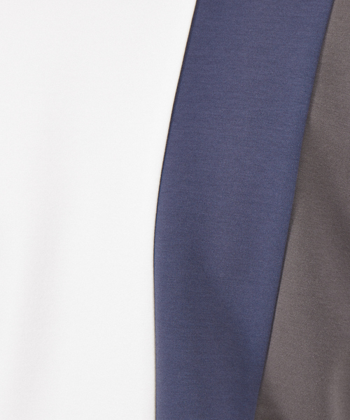 ABAHOUSE GRAY(アバハウスグレイ)の「【配色切替え】シルキー ダンボール プルオーバー(Tシャツ/カットソー・メンズ・ホワイト/ブラック/グレイッシュベージュ・46/48)」の17枚目の写真