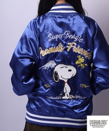 ピーナッツ スヌーピーコラボ スカジャン 5L ブラック/シルバー 希少サイズ PEANUTS｜ピーナッツのスカジャン通販 - ZOZOTOWN