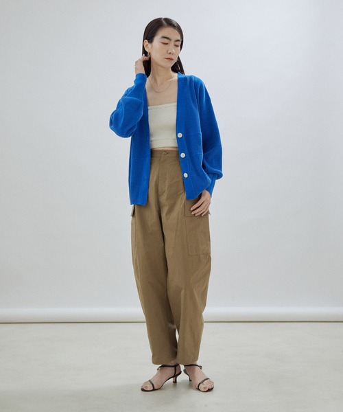 SALON adam et rope'（サロン アダム エ ロペ）の「【オーガニックコットン】パッド付きチューブトップ-CreamyCotton /クリーミーコットン-（チューブトップ・レディース・ホワイト/ブルー系その他4/ベージュ/ブラック系その他・FREE）」の5枚目の写真