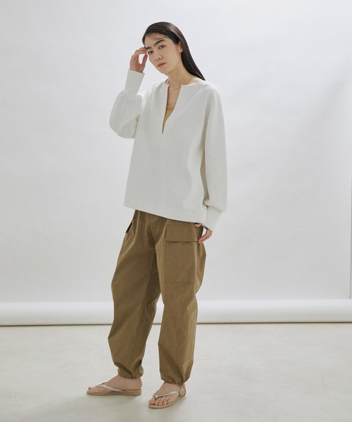 SALON adam et rope'（サロン アダム エ ロペ）の「【オーガニックコットン】パッド付きチューブトップ-CreamyCotton /クリーミーコットン-（チューブトップ・レディース・ホワイト/ブルー系その他4/ベージュ/ブラック系その他・FREE）」の16枚目の写真