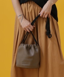 AVIREX | 《直営店限定》FAKE LEATHER DREWSTRING BAG/ フェイクレザー ドローストリング巾着バッグ(ショルダーバッグ)