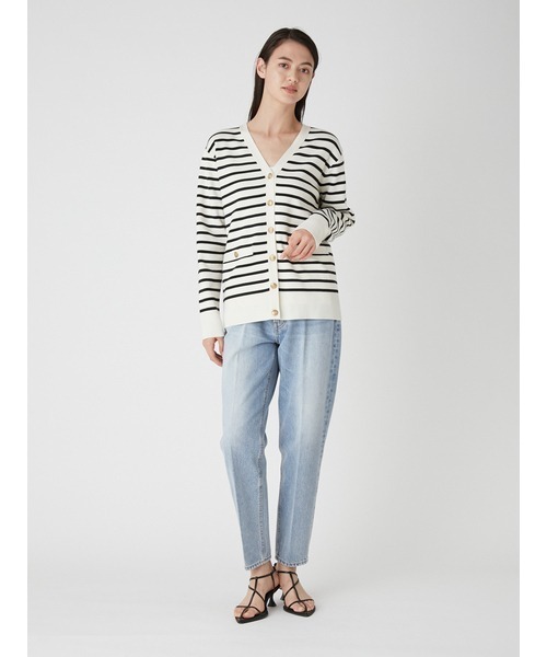 Mila Owen（ミラオーウェン）の「センタープレスマムテーパードデニムパンツ【ウォッシャブル/手洗い可能】（デニムパンツ・レディース・インディゴブルー/ライトブルー/ブルー・00/2/0/1）」の17枚目の写真