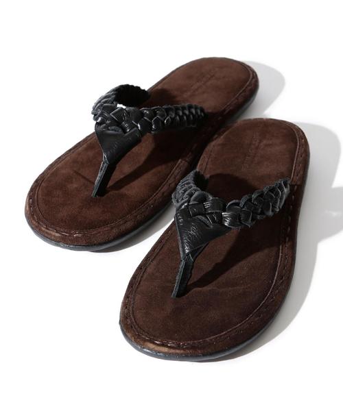 BEAUTY&YOUTH UNITED ARROWS（ビューティーアンドユースユナイテッドアローズ）の「【WEB限定】 ∴ レザーメッシュ スエード サンダル ◆（サンダル・メンズ・ブラウン/ダークブラウン/ネイビー・8/10/7/9）」の2枚目の写真