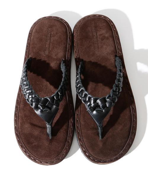 BEAUTY&YOUTH UNITED ARROWS（ビューティーアンドユースユナイテッドアローズ）の「【WEB限定】 ∴ レザーメッシュ スエード サンダル ◆（サンダル・メンズ・ブラウン/ダークブラウン/ネイビー・8/10/7/9）」の10枚目の写真
