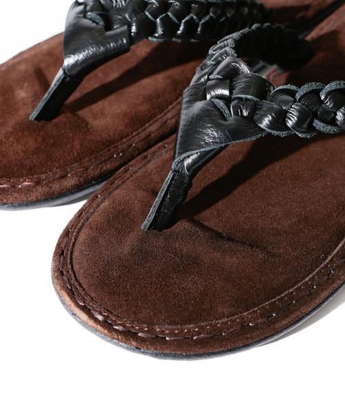 BEAUTY&YOUTH UNITED ARROWS（ビューティーアンドユースユナイテッドアローズ）の「【WEB限定】 ∴ レザーメッシュ スエード サンダル ◆（サンダル・メンズ・ブラウン/ダークブラウン/ネイビー・8/10/7/9）」の7枚目の写真