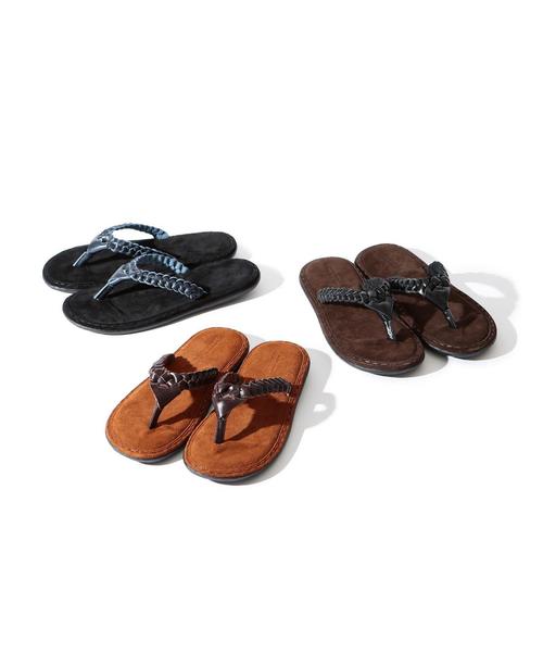 BEAUTY&YOUTH UNITED ARROWS（ビューティーアンドユースユナイテッドアローズ）の「【WEB限定】 ∴ レザーメッシュ スエード サンダル ◆（サンダル・メンズ・ブラウン/ダークブラウン/ネイビー・8/10/7/9）」の12枚目の写真