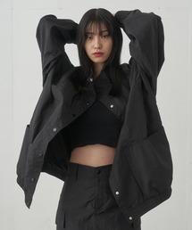 FEKETE（フェケテ）の「OVERSIZED HI-NECK NYLON JACKET / ルーズフィットナイロンブルゾン（ブルゾン・メンズ）」