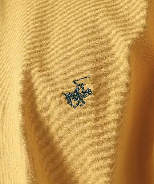 BEVERLY HILLS POLO CLUB(ビバリーヒルズポロクラブ)の「【BEVERLY HILLS POLO CLUB/ビバリーヒルズポロクラブ 】オーバーサイズ ロゴ ワンポイント刺繍 半袖Tシャツ/無地T/リンガーT/ボーダーT/レディース メンズ(Tシャツ/カットソー・メンズ・その他4/ブラック/ホワイト/ネイビー/マスタード/その他1/その他3/その他2・M/L/LL)」の15枚目の写真