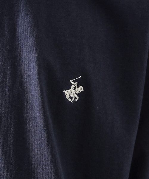BEVERLY HILLS POLO CLUB(ビバリーヒルズポロクラブ)の「【BEVERLY HILLS POLO CLUB/ビバリーヒルズポロクラブ 】オーバーサイズ ロゴ ワンポイント刺繍 半袖Tシャツ/無地T/リンガーT/ボーダーT/レディース メンズ(Tシャツ/カットソー・メンズ・その他4/ブラック/ホワイト/ネイビー/マスタード/その他1/その他3/その他2・M/L/LL)」の17枚目の写真