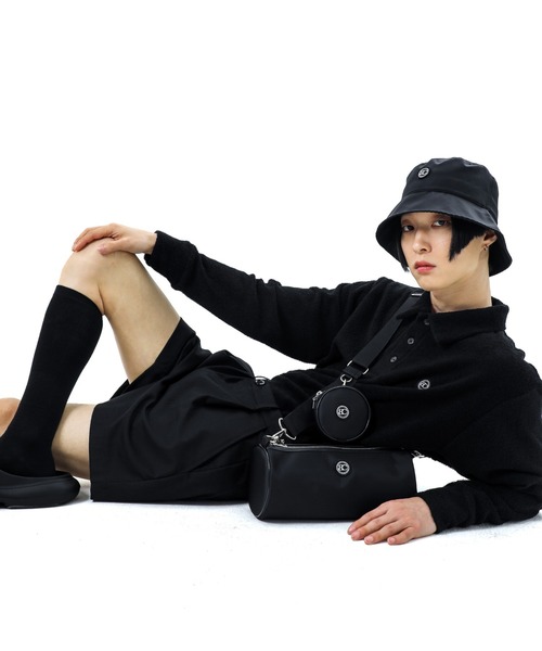 BASIC COTTON(ベーシックコットン)の「A'GEM/9 × .kom『BASIC COTTON/ベーシックコットン』 NYLON BUCKET HAT /ナイロンバケットハット(ハット・レディース・ブラック・FREE)」の8枚目の写真