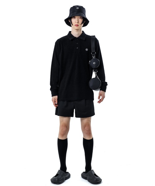 BASIC COTTON(ベーシックコットン)の「A'GEM/9 × .kom『BASIC COTTON/ベーシックコットン』 NYLON BUCKET HAT /ナイロンバケットハット(ハット・レディース・ブラック・FREE)」の6枚目の写真