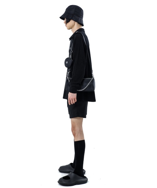 BASIC COTTON(ベーシックコットン)の「A'GEM/9 × .kom『BASIC COTTON/ベーシックコットン』 NYLON BUCKET HAT /ナイロンバケットハット(ハット・レディース・ブラック・FREE)」の5枚目の写真
