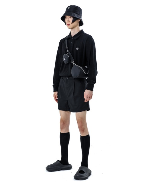 BASIC COTTON(ベーシックコットン)の「A'GEM/9 × .kom『BASIC COTTON/ベーシックコットン』 NYLON BUCKET HAT /ナイロンバケットハット(ハット・レディース・ブラック・FREE)」の3枚目の写真