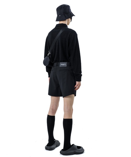 BASIC COTTON(ベーシックコットン)の「A'GEM/9 × .kom『BASIC COTTON/ベーシックコットン』 NYLON BUCKET HAT /ナイロンバケットハット(ハット・レディース・ブラック・FREE)」の2枚目の写真